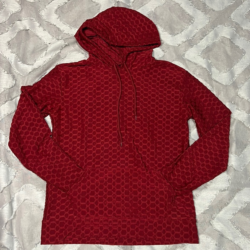 Women's Dark Red Lightweight Heliae Hoodie